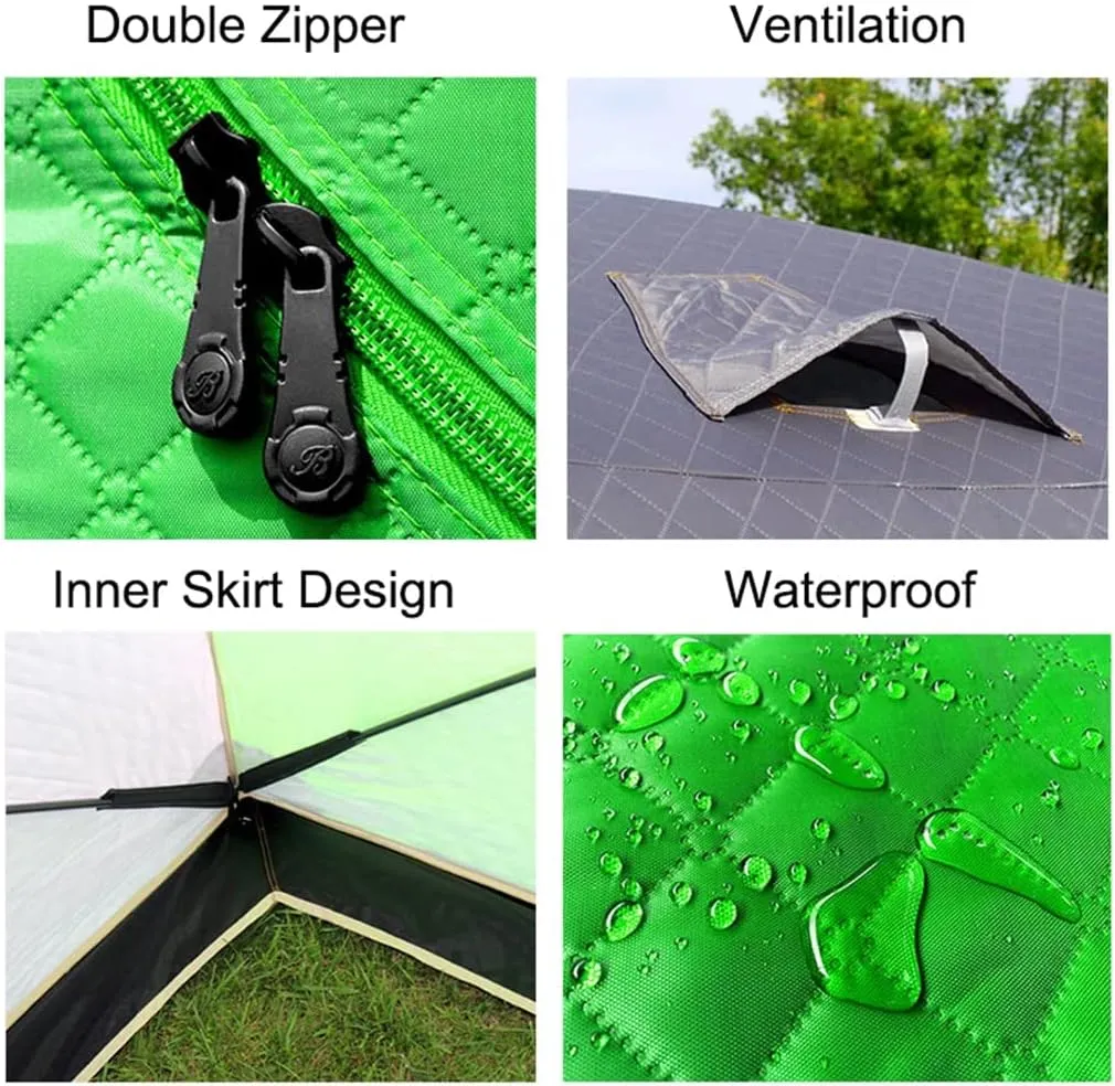 1-4 Winter Fishing Tent Winter Ice Fishing Tent Camping Tent Windproof and Rainproof Outdoor Winter Fishing Warm Tent (Color : D, Size : 220 * 220 * 160cm) (D 220 * 220 * 160cm)