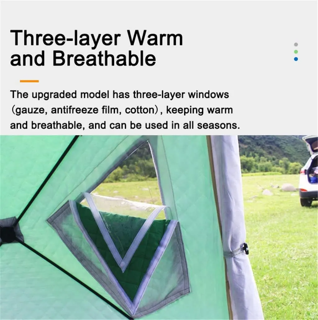 1-4 Winter Fishing Tent Winter Ice Fishing Tent Camping Tent Windproof and Rainproof Outdoor Winter Fishing Warm Tent (Color : D, Size : 220 * 220 * 160cm) (D 220 * 220 * 160cm)