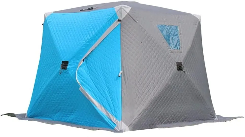 1-4 Winter Fishing Tent Winter Ice Fishing Tent Camping Tent Windproof and Rainproof Outdoor Winter Fishing Warm Tent (Color : D, Size : 220 * 220 * 2, 200*200*160cm