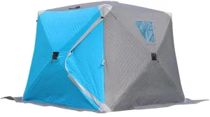 1-4 Winter Fishing Tent Winter Ice Fishing Tent Camping Tent Windproof and Rainproof Outdoor Winter Fishing Warm Tent (Color : D, Size : 220 * 220 * 2, 200*200*160cm