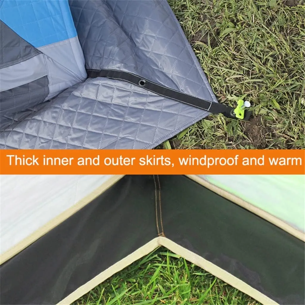 1-4 Winter Fishing Tent Winter Ice Fishing Tent Camping Tent Windproof and Rainproof Outdoor Winter Fishing Warm Tent (Color : D, Size : 220 * 220 * 2, 200*200*160cm