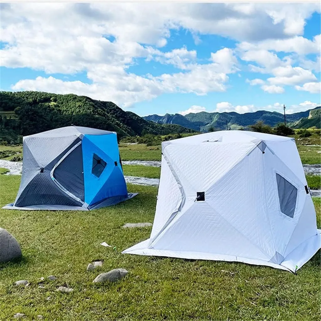 1-4 Winter Fishing Tent Winter Ice Fishing Tent Camping Tent Windproof and Rainproof Outdoor Winter Fishing Warm Tent (Color : D, Size : 220 * 220 * 200cm) (D 220 * 220 * 200cm)