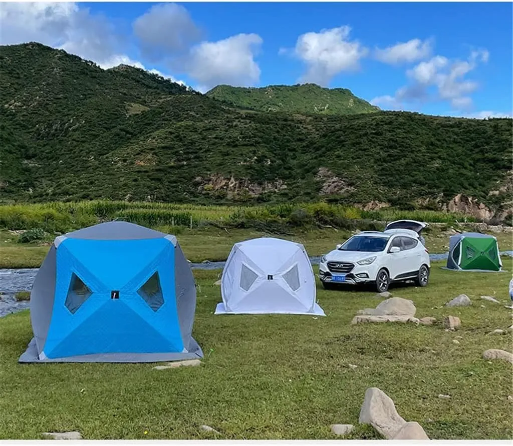 1-4 Winter Fishing Tent Winter Ice Fishing Tent Camping Tent Windproof and Rainproof Outdoor Winter Fishing Warm Tent (Color : D, Size : 220 * 220 * 200cm) (D 220 * 220 * 200cm)