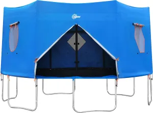 14FT Trampoline Tent Cover, Fits for 6 Straight Pole Round Trampoline (Tent Only)