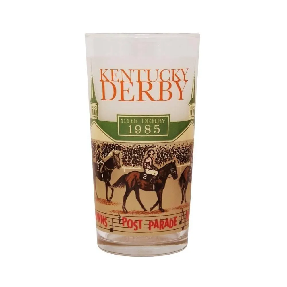1985 Official 111st Kentucky Derby Mint Julep Glass