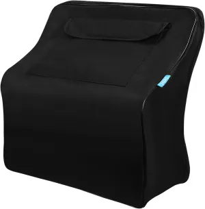 1Pc Bass Accordion Gig Bag Thick Padded Storage Case for Musical Instruments Black Accordion Carrying Bag with Shoulder Strap Durable Accordion Case Backpack