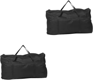 2pcs Oxford Fabric Large Storage Bag Travel Duffle Handle for Closets Dorms