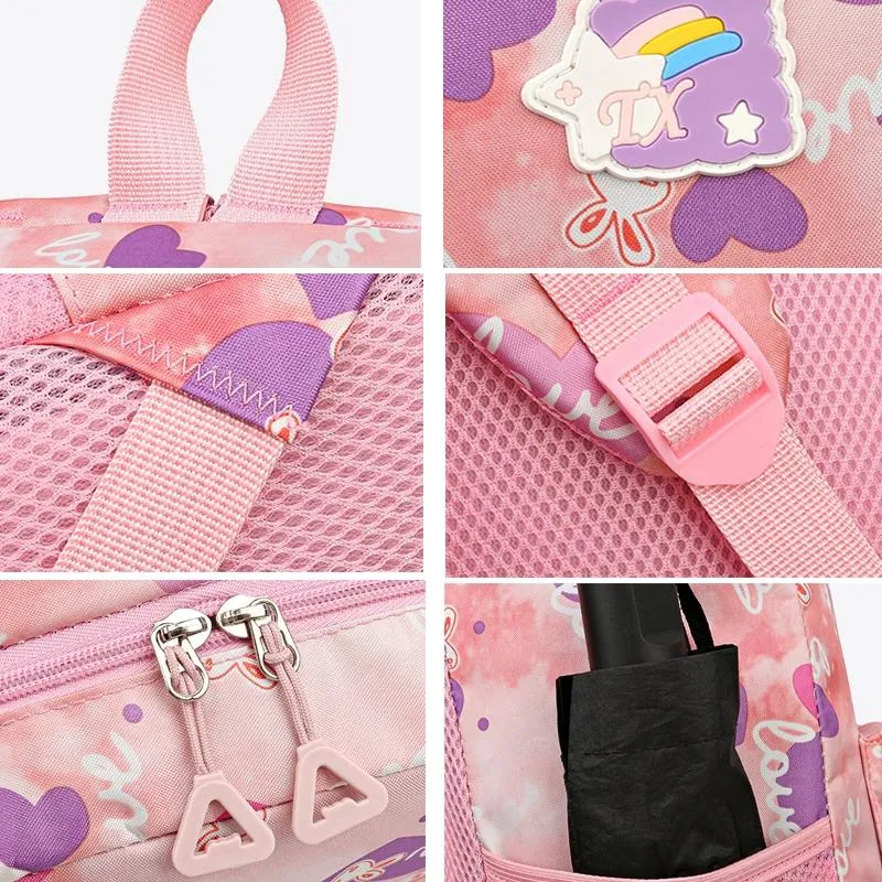 3 Piece Sweet Casual Backpack Set For Students