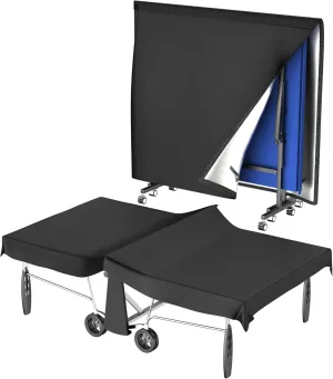 600D Ping Pong Table Cover, Outdoor & Indoor Waterproof Table Tennis Cover for Universal 9x5 FT Tables, Heavy duty Protective Dust and Sunproof