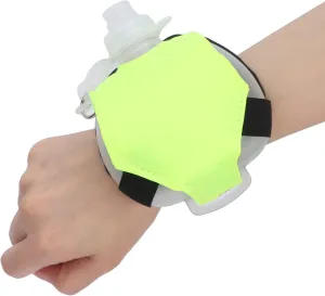 Adjustable Wrist Water Bottle, Silicone Portable Water Bottles Hydration System for Runners and Athletes, Wearable Hands Free Wrist Water Bottle for Running, Cycling, Hiking, Camping(Green)
