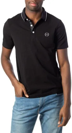 Armani Exchange Men's Short Sleeve Jersey Knit Polo