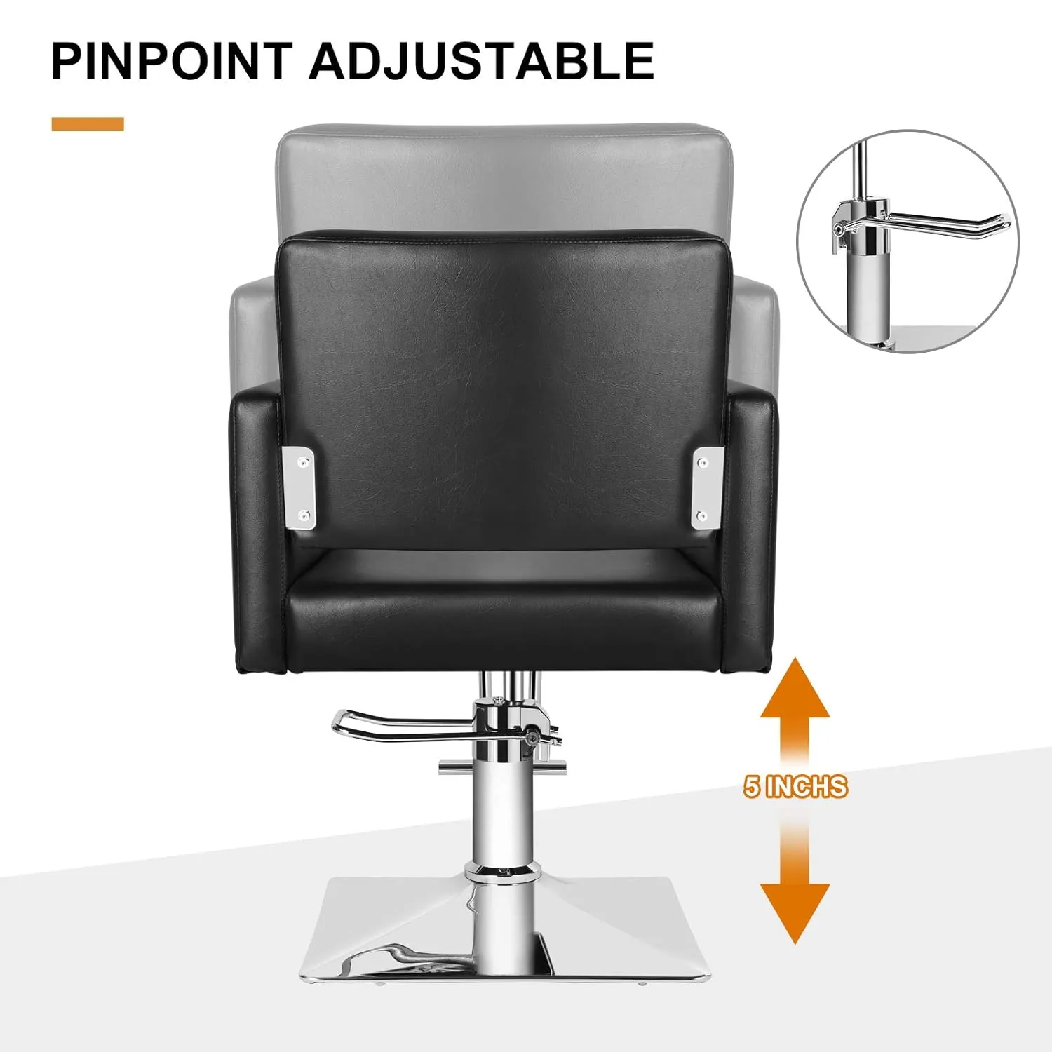 Artist Hand Salon Chair for Hair Stylist, Stylist Chair with Heavy Duty Hydraulic Pump, 360 Degrees Rolling Swivel Spa Beauty Equipment for Hair Stylist Women Man, Max Load Weight 330 Lbs
