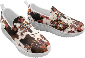 Aztec Tribal Women Fashion Loafers Stylish Slip On Shoes Vintage Dressy Sneaker Walking Slip Resistance