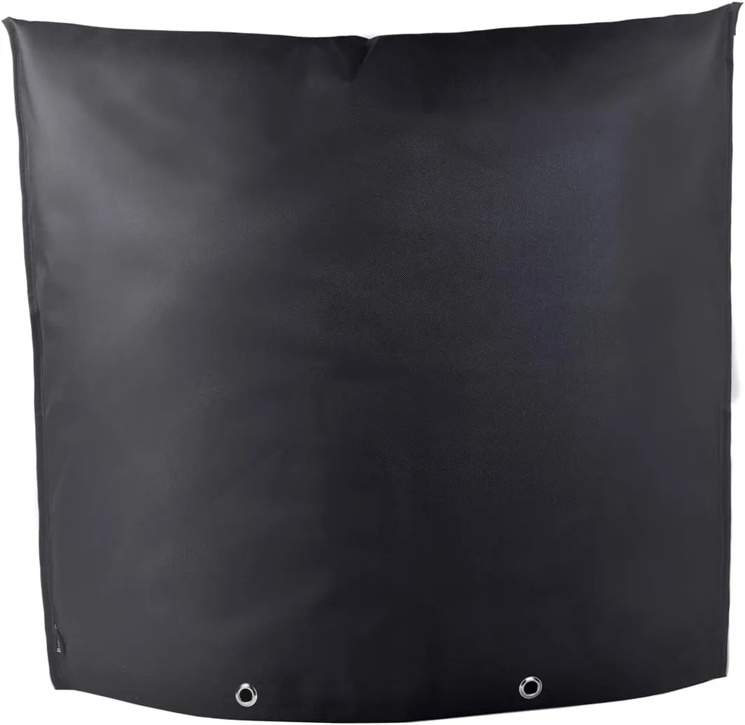 Backflow Preventers Protection 30”W x 26”H Backflow Winter Cover Insulated Cover Pouch for Winter Pipe Freeze Protection,Water Sprinkler Valve Box and Controller (24Wx24H, Black)