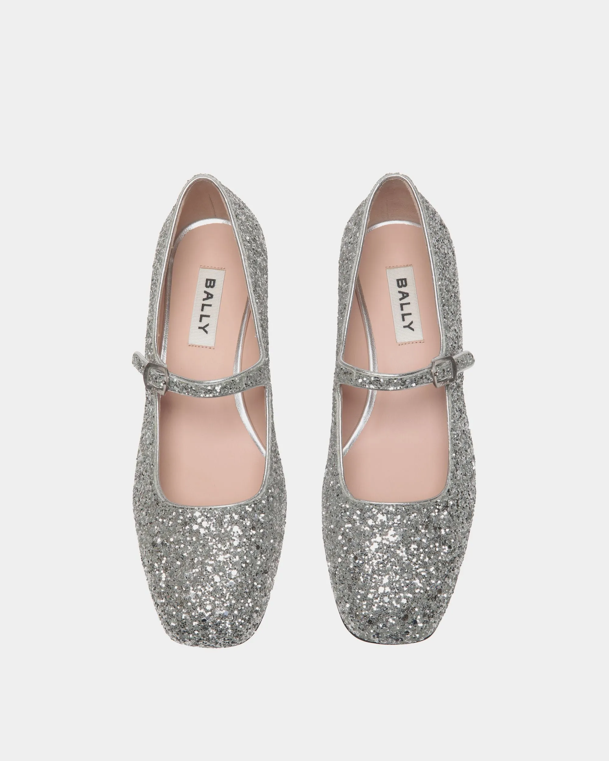 Ballyrina Pump in Silver Fabric