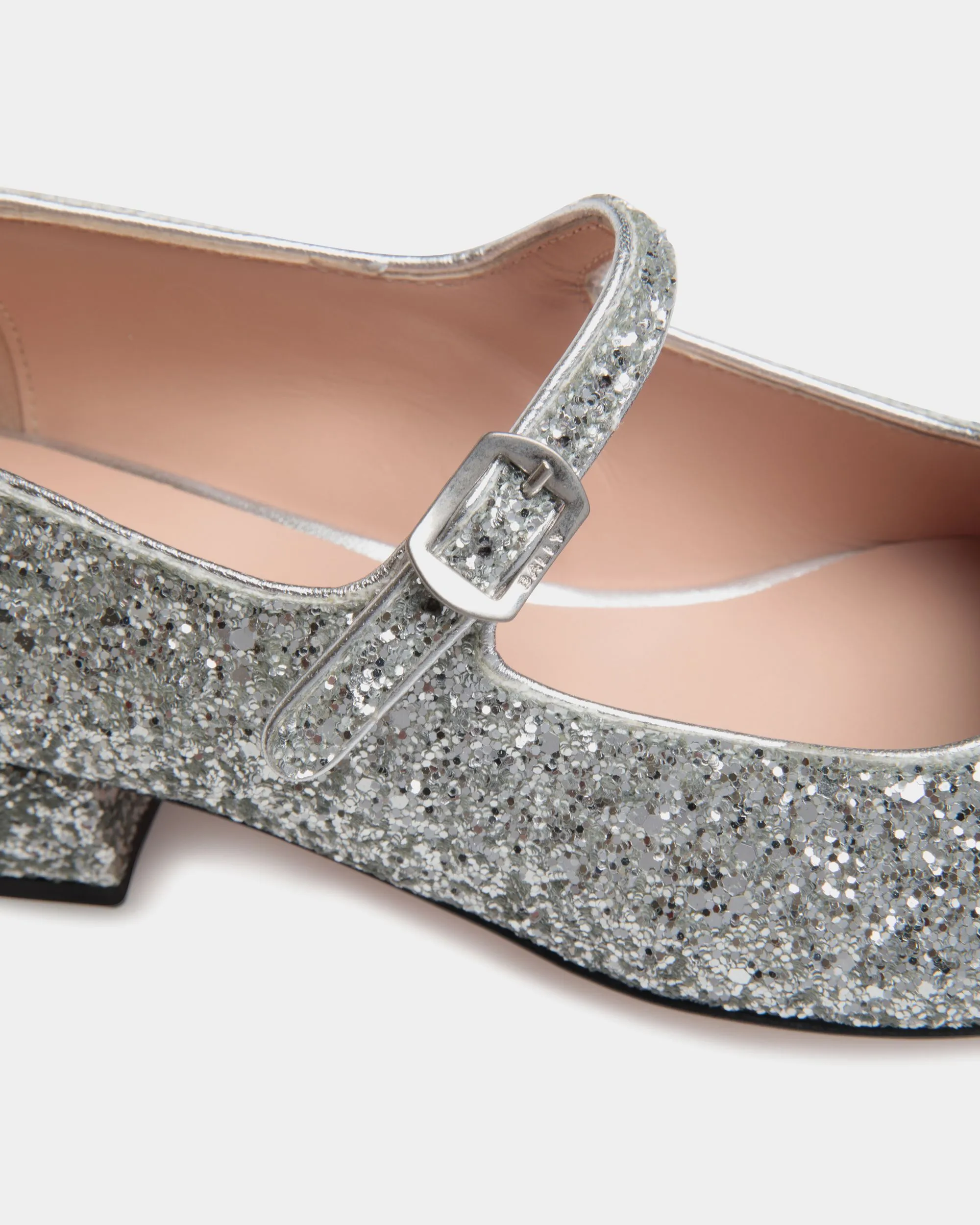 Ballyrina Pump in Silver Fabric