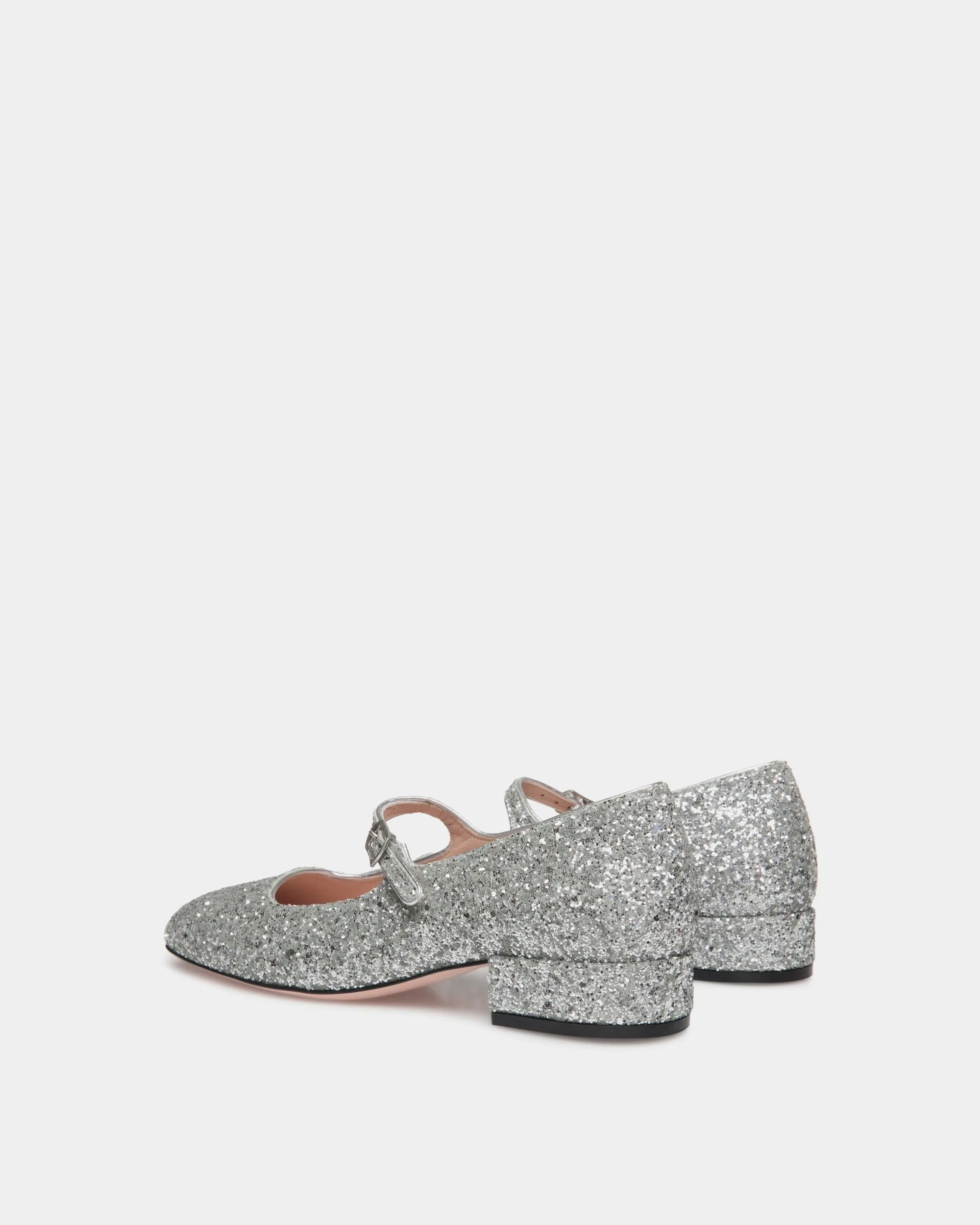 Ballyrina Pump in Silver Fabric