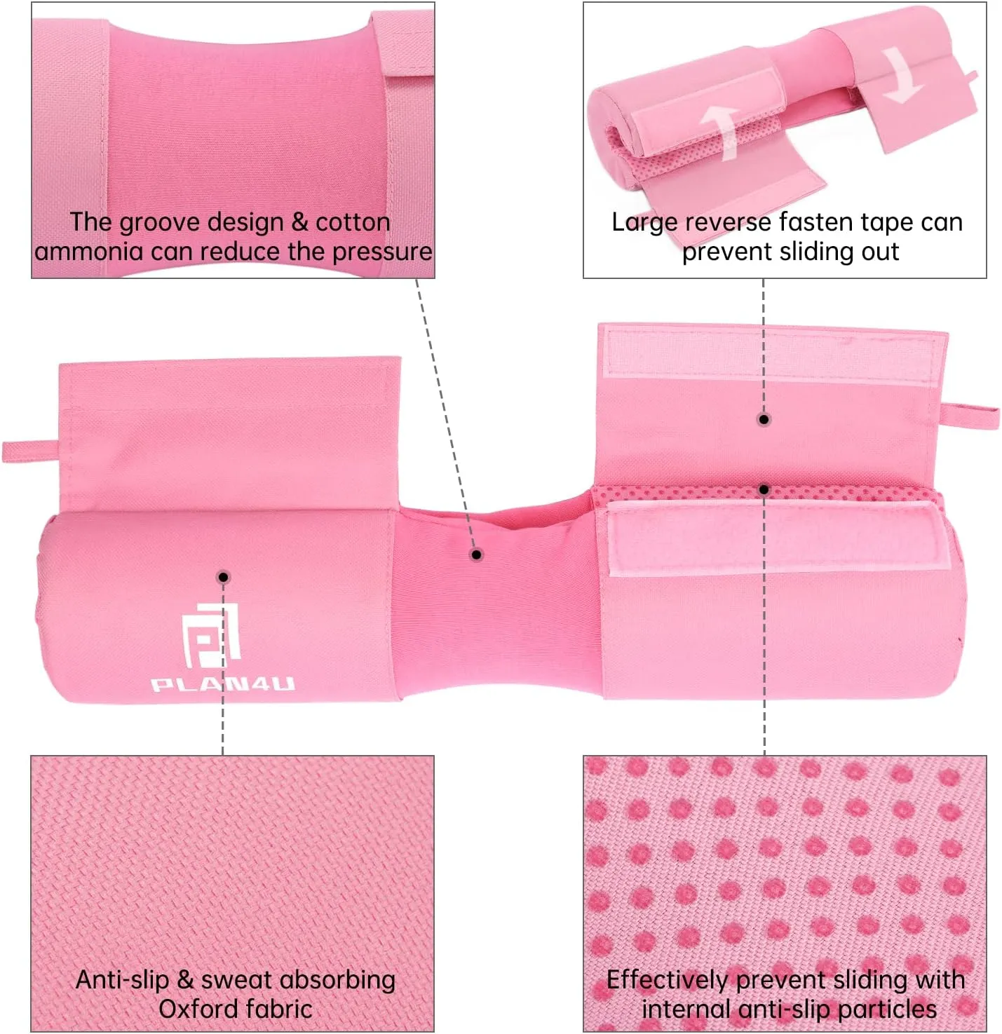 Barbell Pad for Women/Men, Squat Pad for Deadlifts/Bench Press/Lunges, Shoulder Neck Support Weight Lifting Bar Cushion Workout Foam Hip Thrusts Foam Sponge Pad