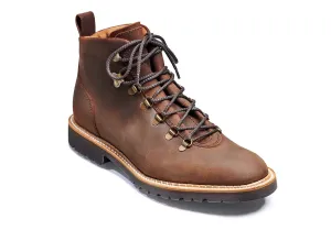 Barker Glencoe - Mid Brown Waxy Suede