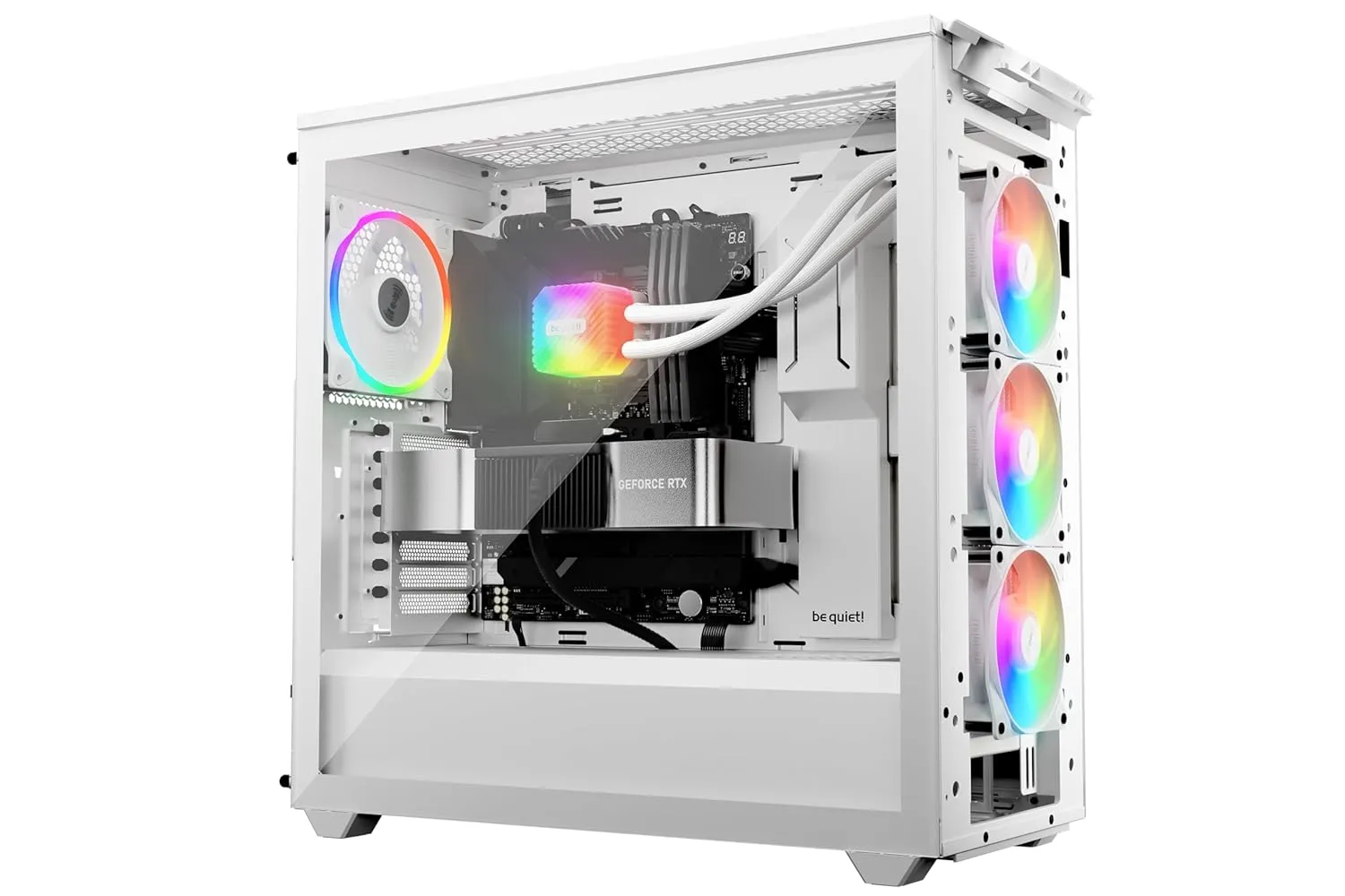 be quiet! Light Loop 360mm | All in One Water Cooling System | Quiet CPU Cooler | ARGB CPU Cooling Block | Customizable ARGB with Hub | White | BW023