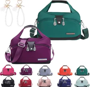 Beautifuldeer Anti Theft Handbag, Fashion Anti-Theft Handbag, Crossbody Handbag 2 in 1, Zipper Multi-Layer