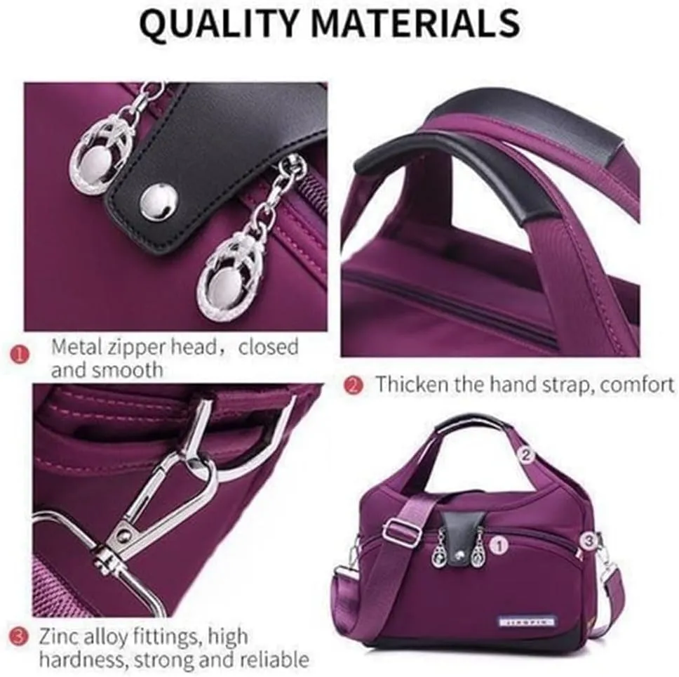Beautifuldeer Anti Theft Handbag, Fashion Anti-Theft Handbag, Crossbody Handbag 2 in 1, Zipper Multi-Layer