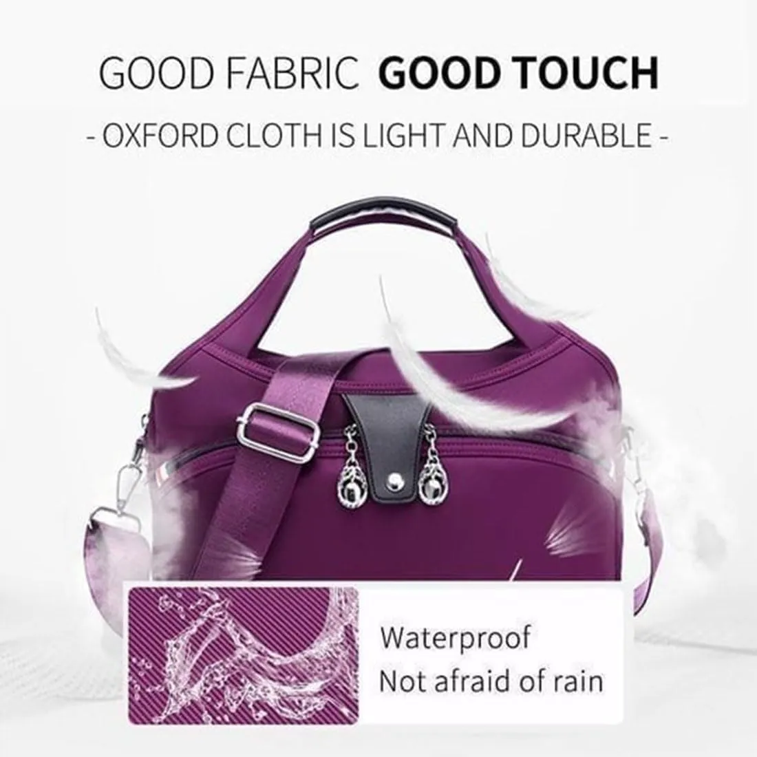 Beautifuldeer Anti Theft Handbag, Fashion Anti-Theft Handbag, Crossbody Handbag 2 in 1, Zipper Multi-Layer
