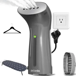 Best Steamer for Clothes, Hand Held Portable Travel Garment Steamer, Metal Steam Head, 25s Heat Up, Pump System, Mini Size, Handheld Steamer for Any Fabrics, No Water Spitting (120, Volts)