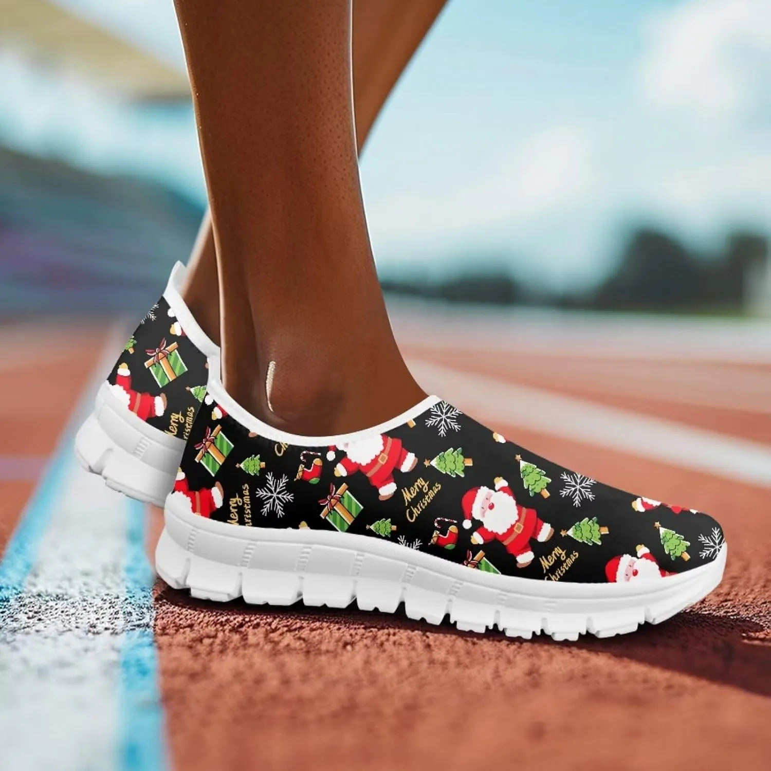 BIGCARJOB Sneaker for Women Slip-on Walking Shoes Road Running Shoes Comfortable Athletic Sock Shoes