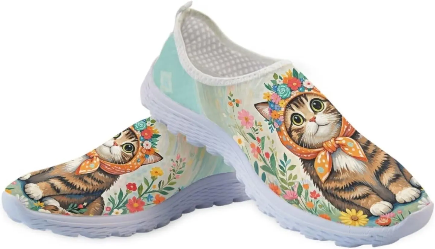 BIGCARJOB Women Sneaker Slip-on Walking Shoes Woman Casual Sport Gym Shoes Breathable Mesh Running Shoes Mom Shoes