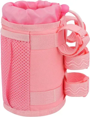 Bike Cup Holder, Water Bottle Holder Handlebar for Bike with Mesh Pockets, Universal Fabric Bicycle Water Bottle Drink Cup Cage for Cruiser Bikes, Scooter, Mountain MTB, Stroller, Wheelchair, Boat