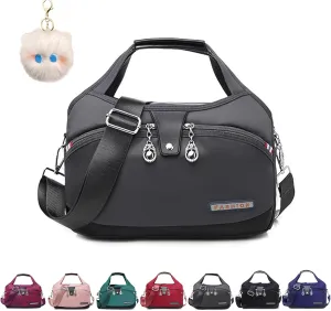 Blaciokamith Tote Bag, Blaciokamith Soft Side Lightweight Underseat Tote Bag, Fashionable Simple Messenger Bag, for Womens