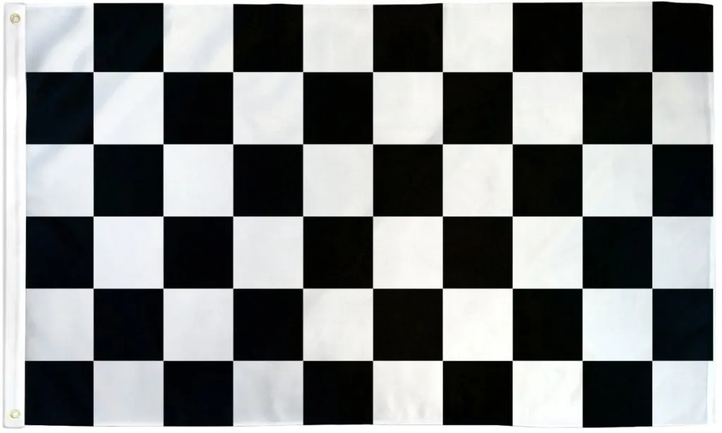 Black & White Checkered 3x5ft DuraFlag