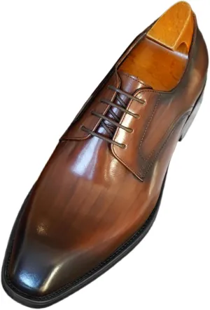Blue Dress Shoes Men 13 Imitation Wood Grain Fashion Retro Square Toe Leather Shoes 2023 New Foreign Trade Men's Leather Shoes Mens Business Shoes Size 11