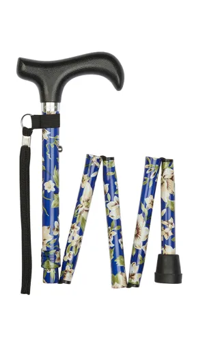 Blue Morris Folding Stick (short)