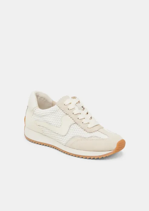 B.NTCD White Woven Mesh Sneaker