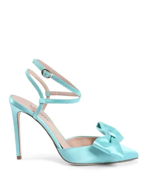 Bow Slingback Pump Aqua