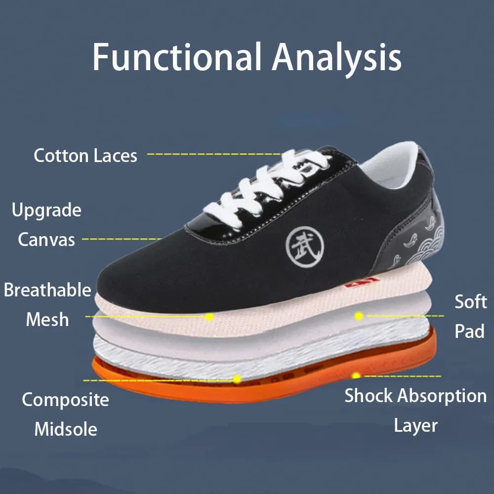 Boxing Karate Kung Fu Tai Chi Shoes,Slip-on Style, Casual,Suitable for Indoor/Outdoor use,