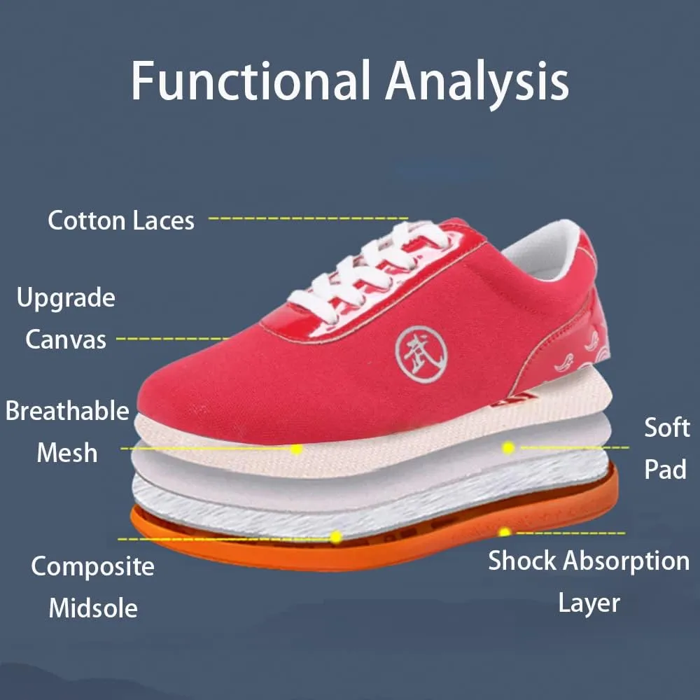Boxing Karate Kung Fu Tai Chi Shoes,Slip-on Style, Casual,Suitable for Indoor/Outdoor use,