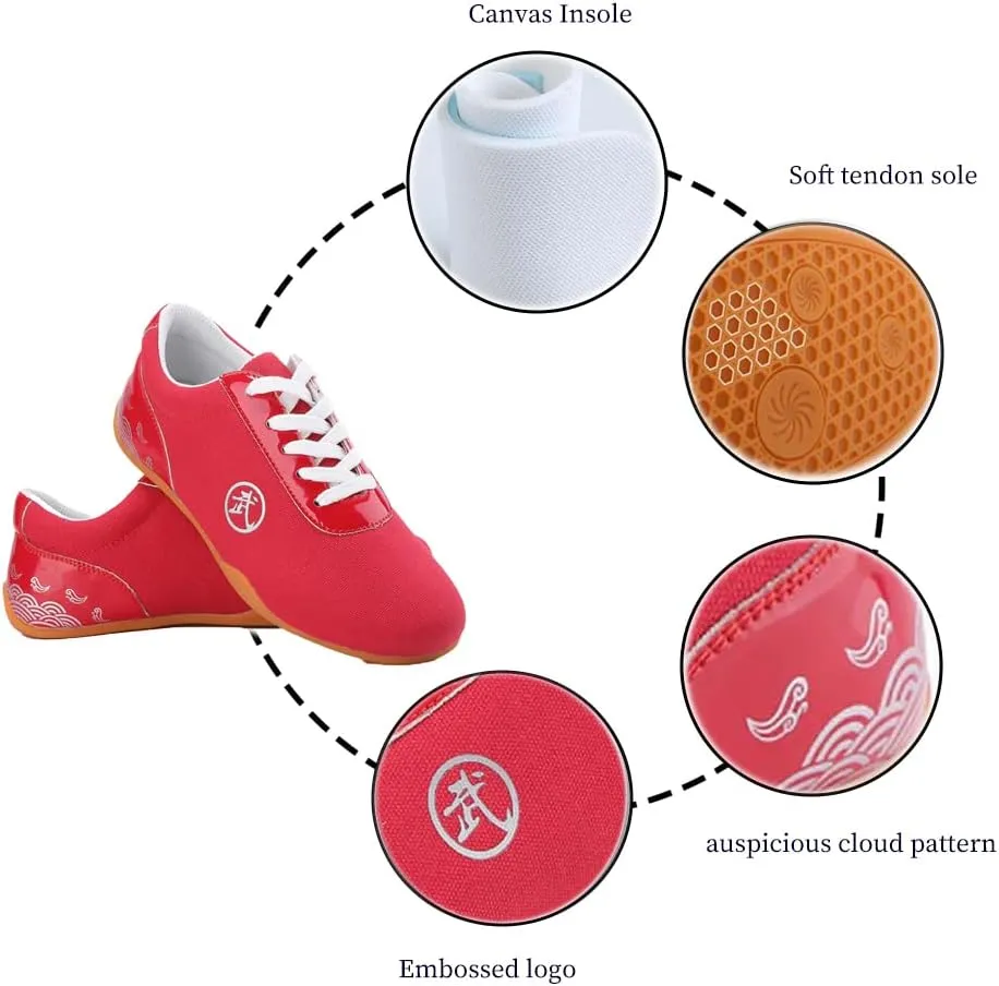 Boxing Karate Kung Fu Tai Chi Shoes,Slip-on Style, Casual,Suitable for Indoor/Outdoor use,