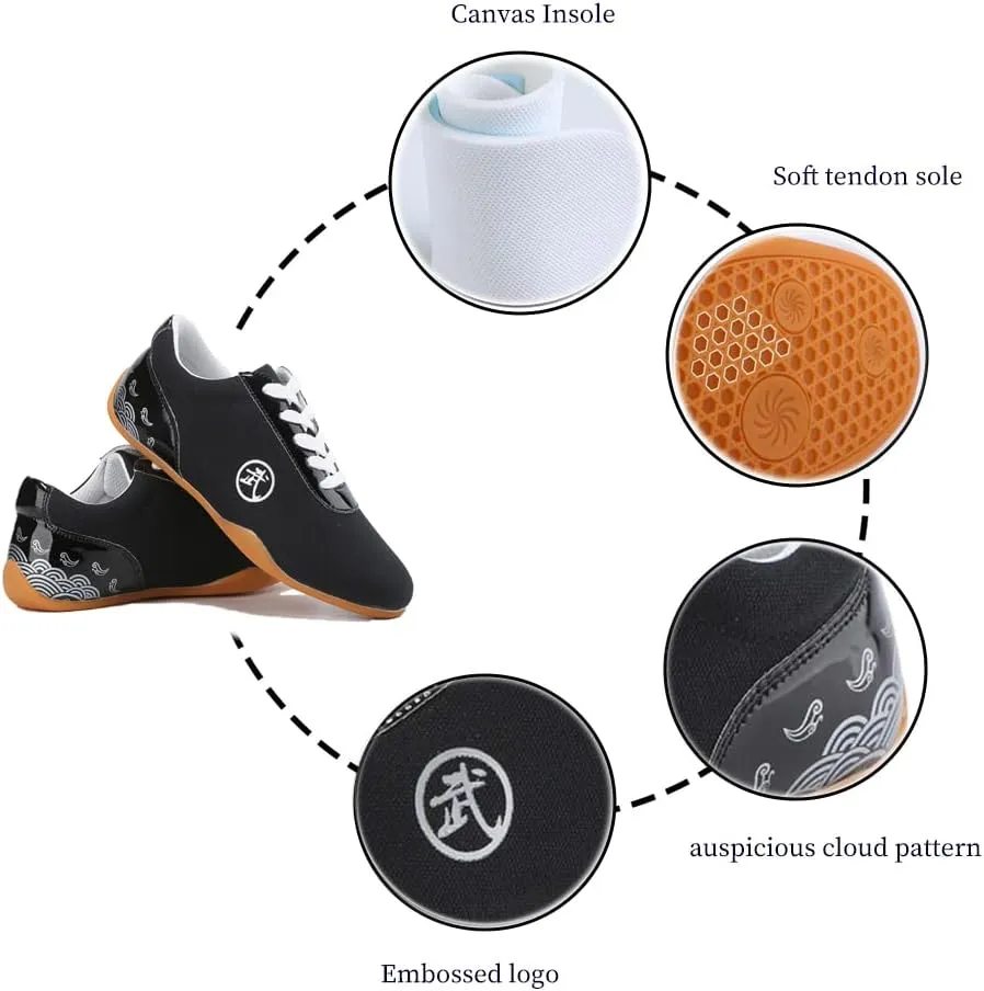 Boxing Karate Kung Fu Tai Chi Shoes,Slip-on Style, Casual,Suitable for Indoor/Outdoor use,