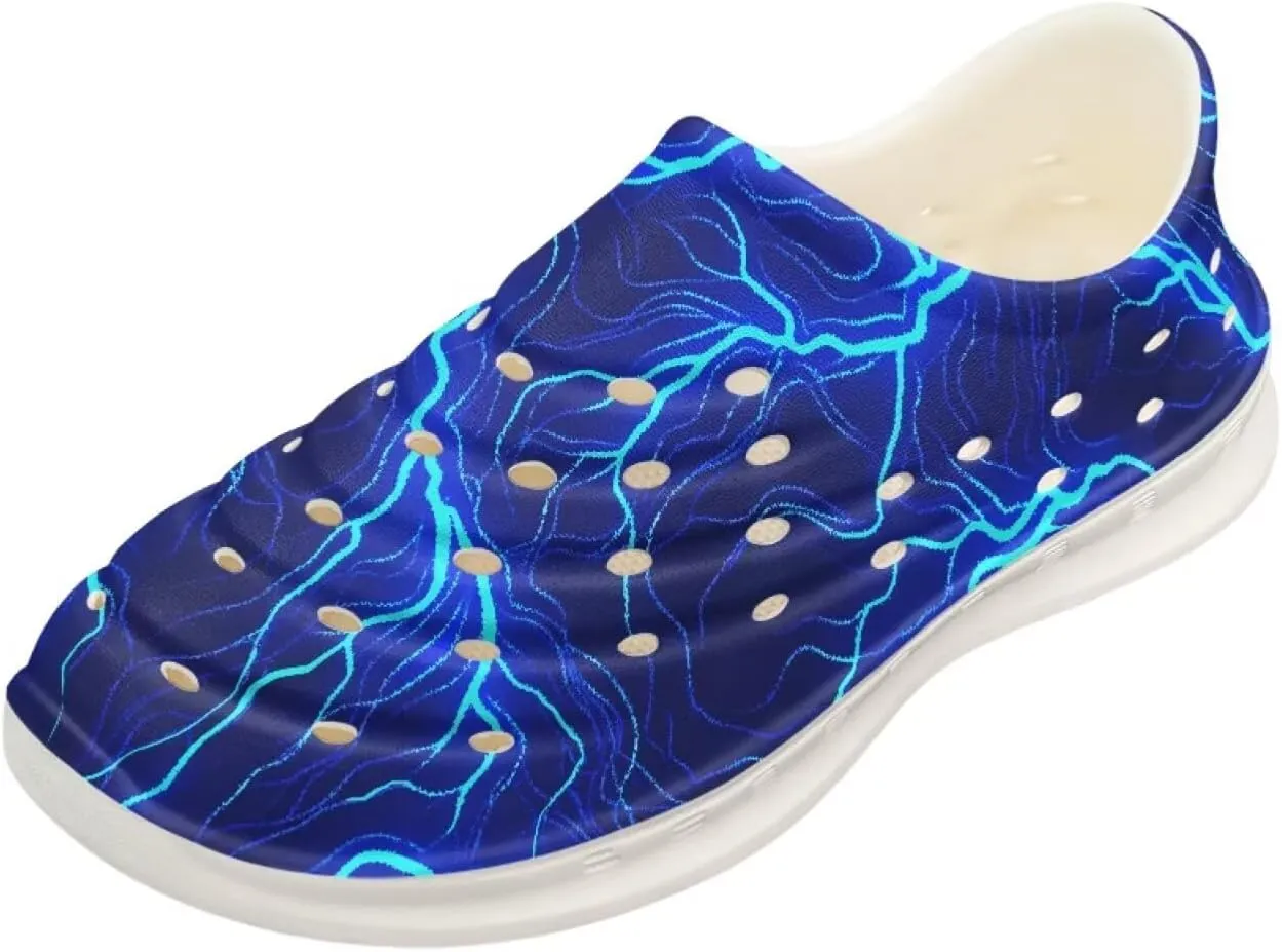 Boys and Girls Lightweight Slip On Sneaker Water Sandals Cartoon Print Garden Clogs for Beach Pool