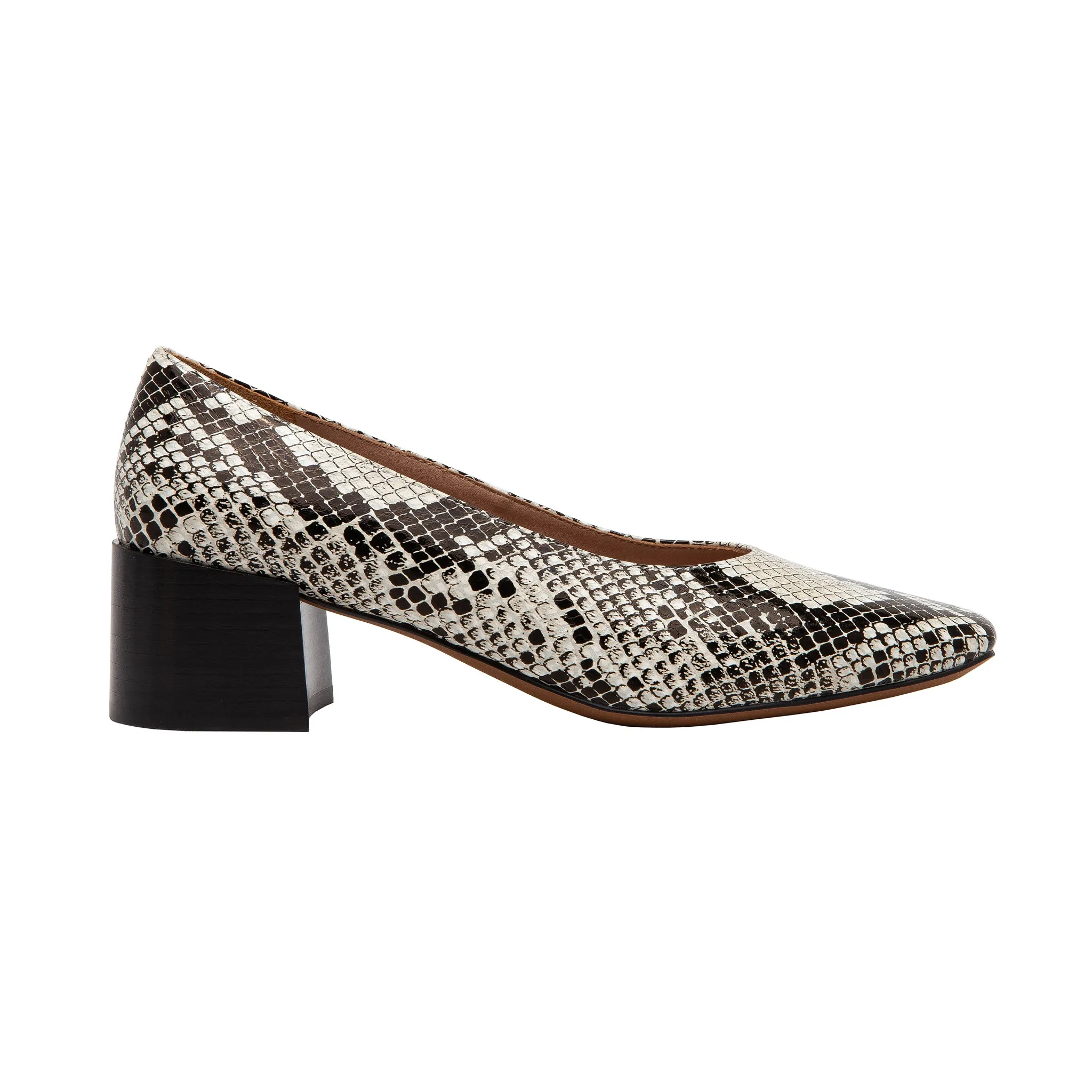 BRYN II | Square Toe Block Heel Pumps