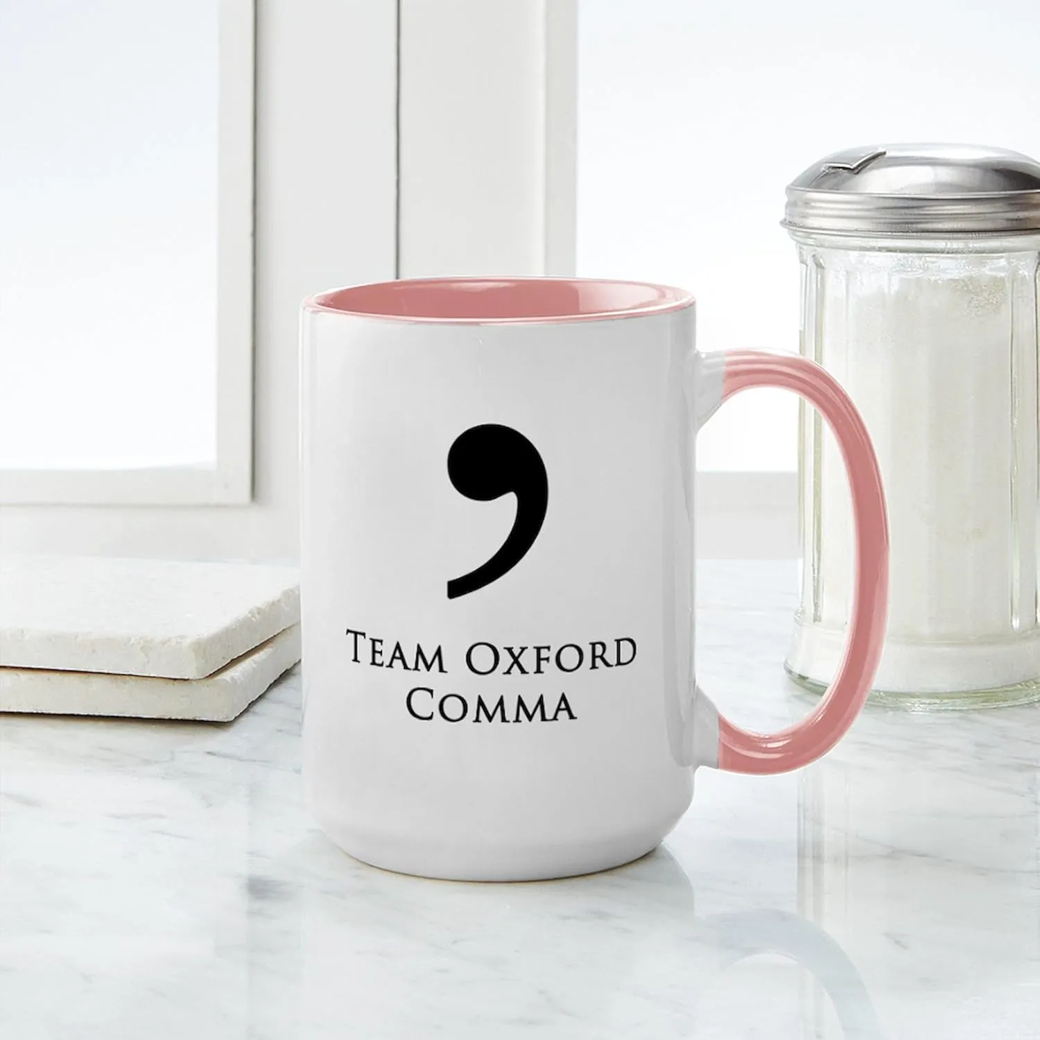 CafePress Team Oxford Comma Mugs 15 oz (444 ml) Ceramic Coffee Mug