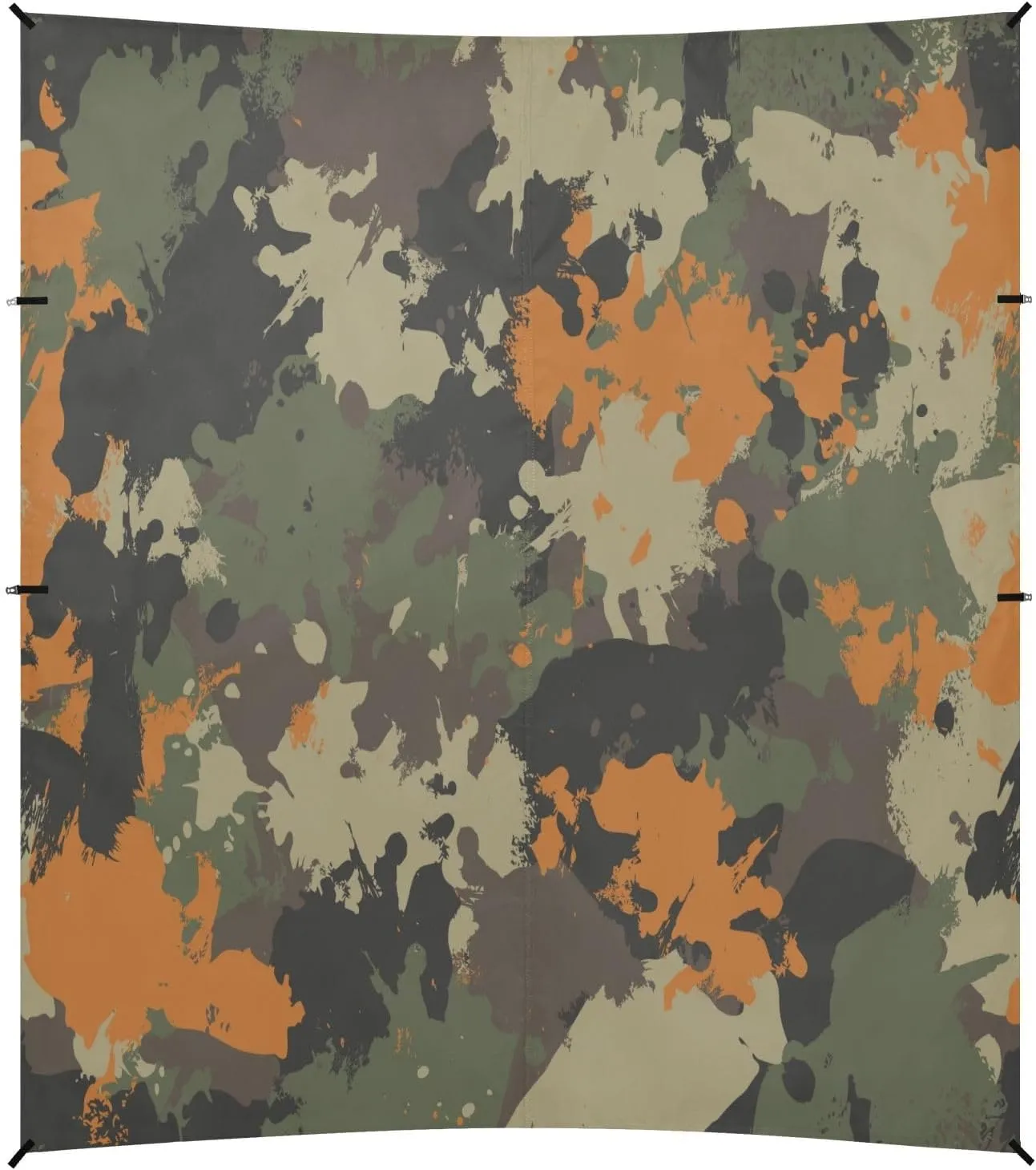 Camouflage Military Orange Beach Tent Camping Sun Shelters Portable Outdoor Canopy Sun Shade for Camping Trips Fishing Backyard Fun or Picnics Easy Setup with Carrying Bag