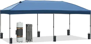 Canopy Tent, 10x20 Outdoor Canopy Tent, Pop Up Canopy with Sidewalls, Heavy Duty Canopy Event Wedding Tent, Wedding Party Tent for Parties with Wheeled Bag