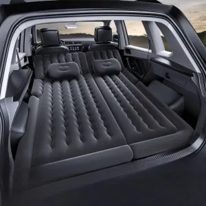 Car Air Mattress for Infiniti QX56 7seats(2/2/3) 2011-2014 2015 2016 2017 2018,Flocking & PVC Thickened Double-Sided Portable Foldable Sleeping Pad Back Seat Trunk Inflatable Electric Pump Pillows