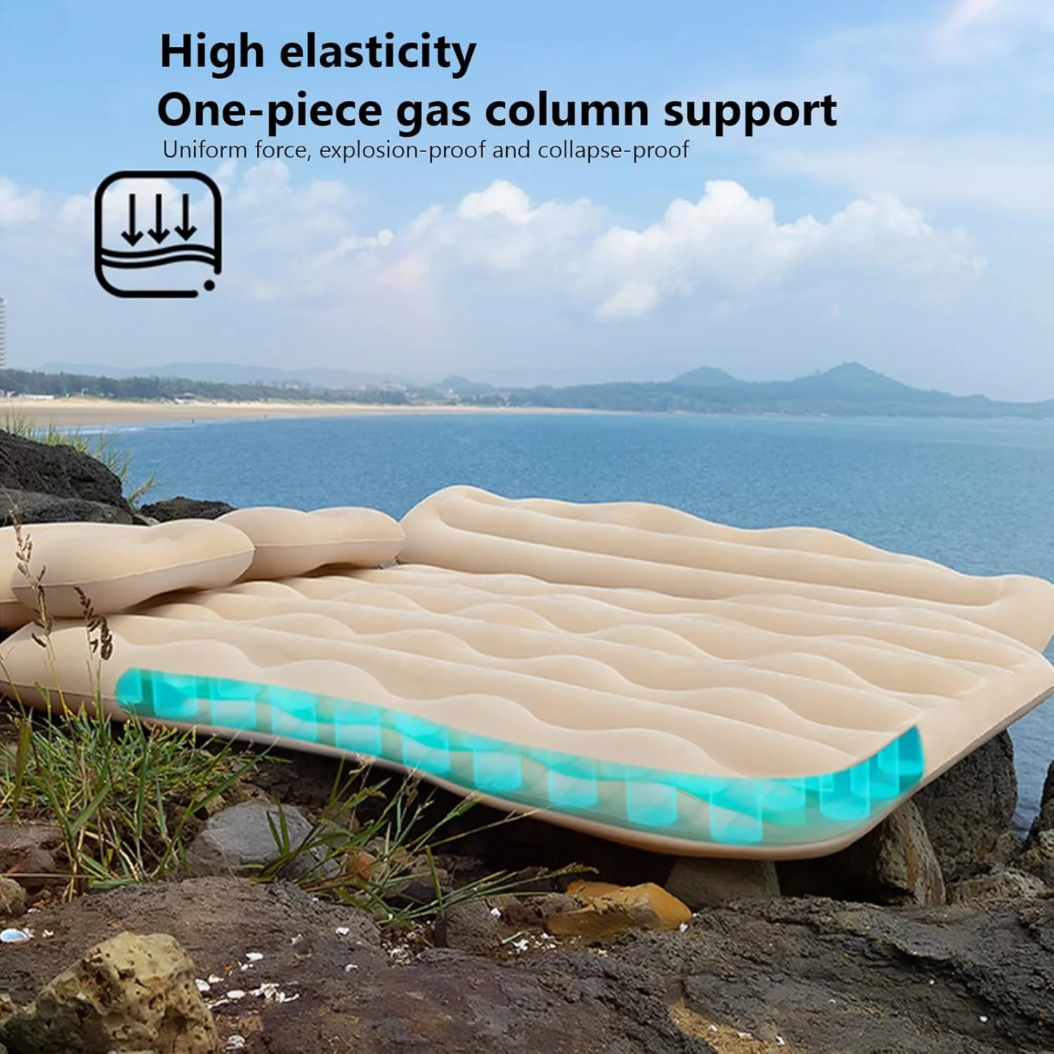 Car Air Mattress for Mitsubishi ASX (RVR) 2011 2012 2013 2014 2015 2016 Thickened Durable Car Camping Air Mattress Bed with Air Pump Inflatable Sleeping Mat,A