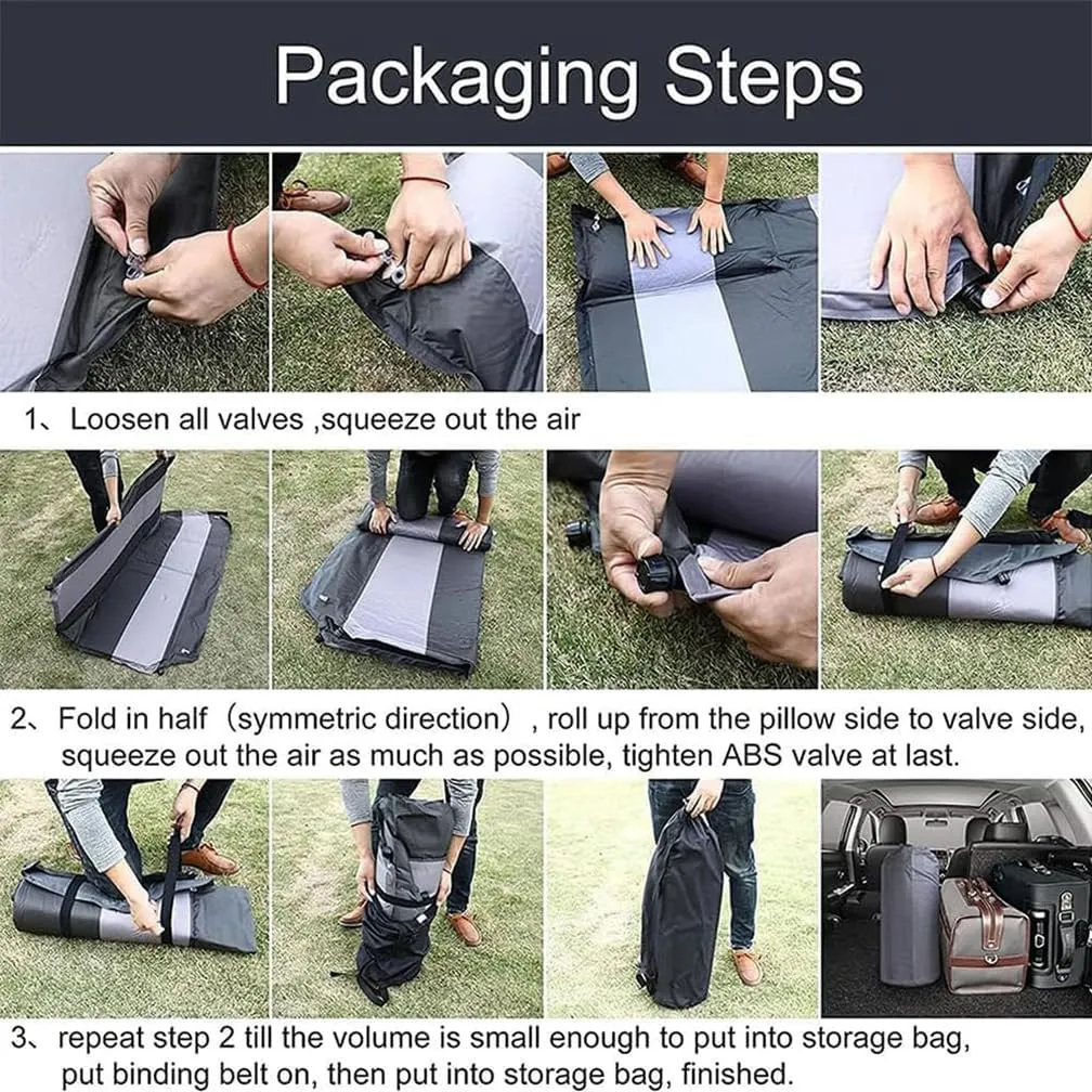 Car Inflatable Mattress, for Toyota RAV4 2013-2018 Outdoor Camping Travel Portable Sleeping Pad AdjustableWear Resistant, Auto Accessories,E-Orange