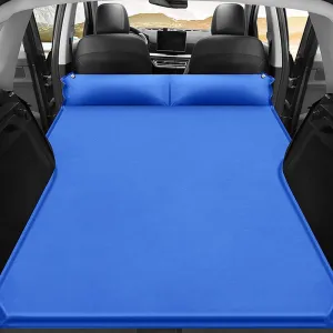 Car Inflatable Mattress for Toyota Sequoia 2023-2024 Portable Air Sleeping Bed with Pillow Camping Travel Cot Inflatable Trunk Sleeping Pad,Blue